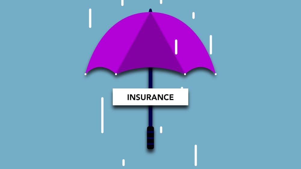 Professional indemnity insurance documents on a desk